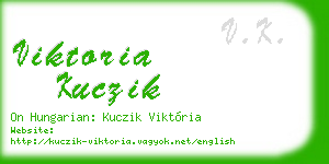 viktoria kuczik business card