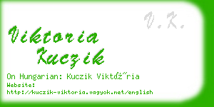 viktoria kuczik business card